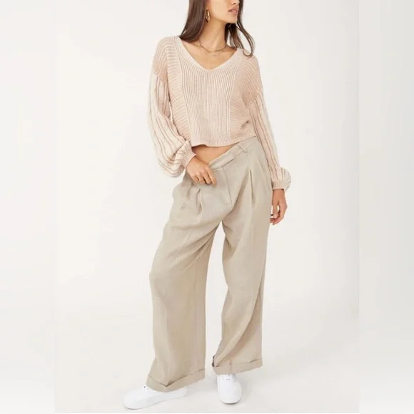 Free People When It Rains Sweater NWT - Picture 7 of 16